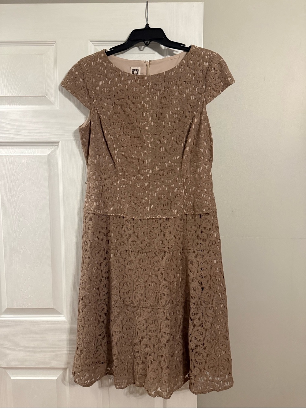 Anne Klein, Cap-Sleeve lace Dress